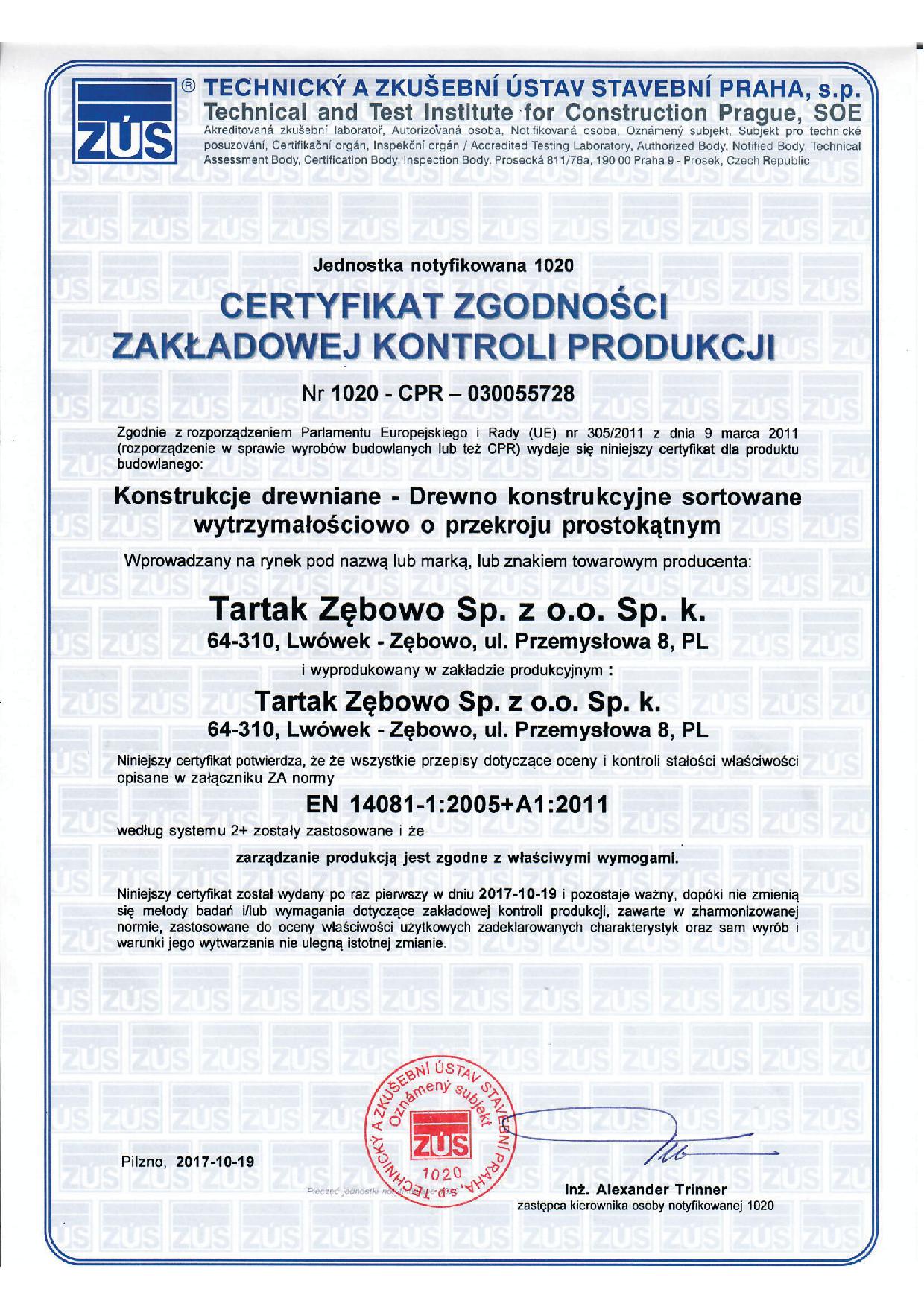 Certyfikat Certyfikat CE